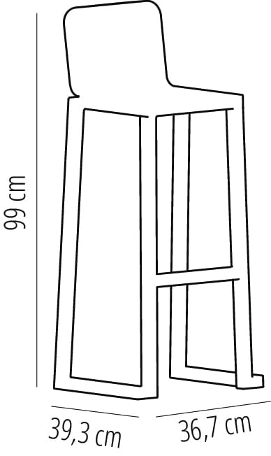 Barcino barkruk zand Resol - Afbeelding 2