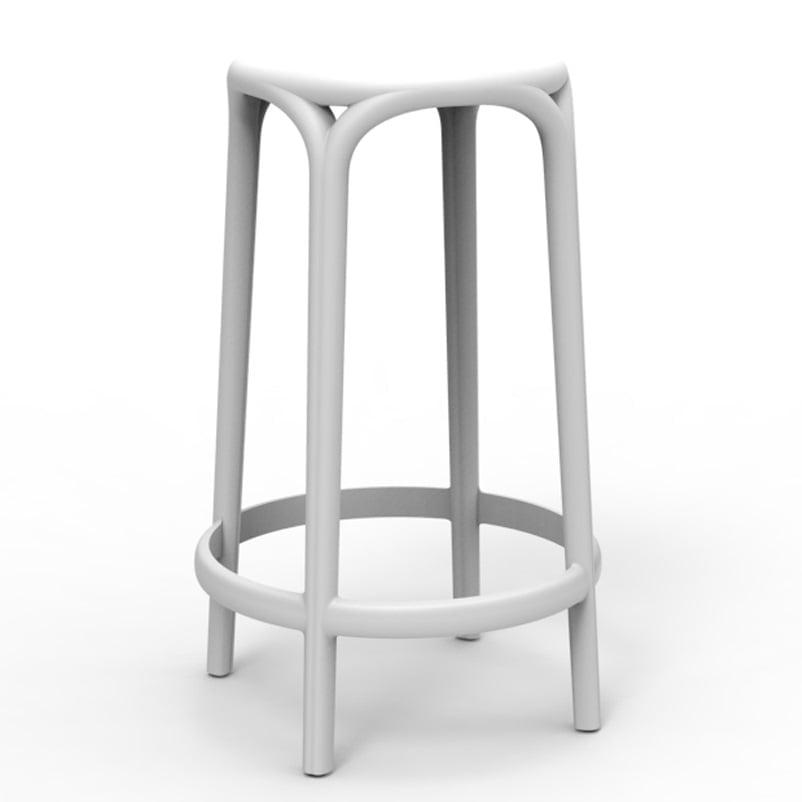 Brooklyn barkruk wit 66cm
