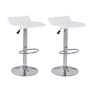 Set van 2 Calais Barkrukken Wit