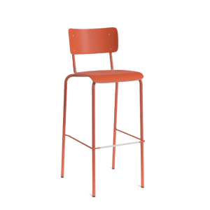 Industriële barkruk BarCollege 80cm rood-oranje