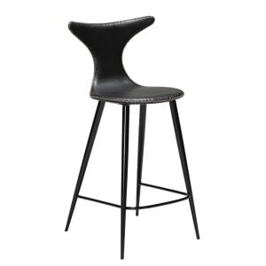 Dolphin barkruk vintage zwart 65cm