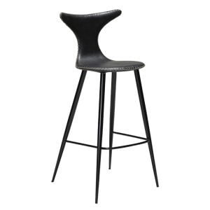 Dolphin barkruk vintage zwart 76cm