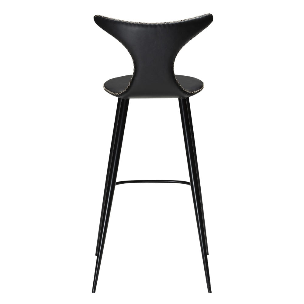 Dolphin barkruk vintage zwart 76cm - Afbeelding 2