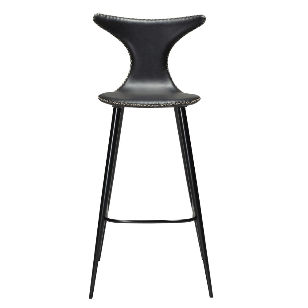 Dolphin barkruk vintage zwart 76cm - Afbeelding 3
