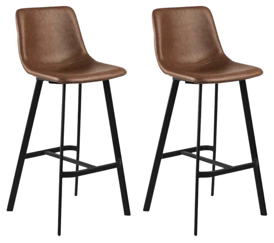 Set van 2 Elba barkrukken Bruin 76cm