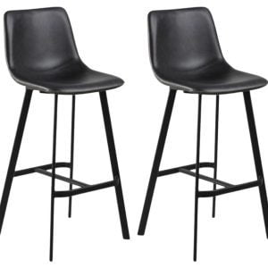 Set van 2 Elba barkrukken Zwart 76cm