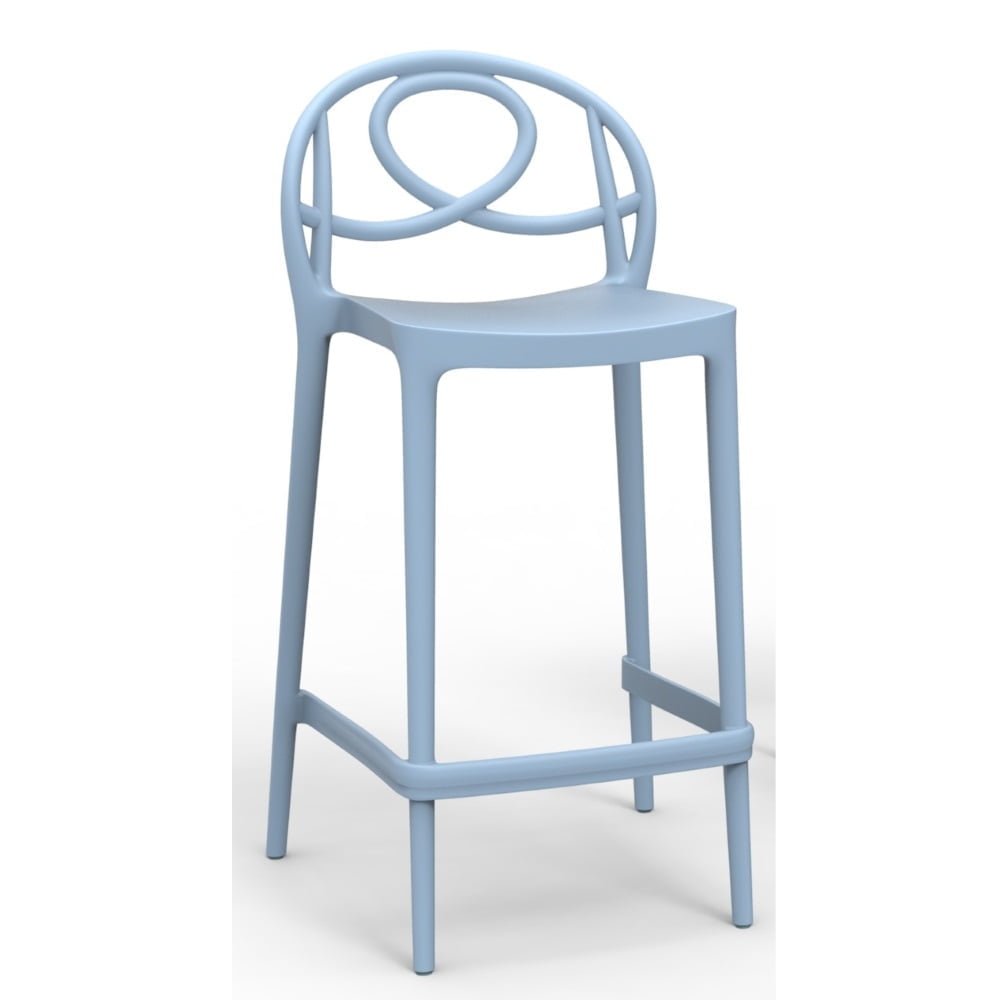 Etoile terrasbarkruk 67cm blauw