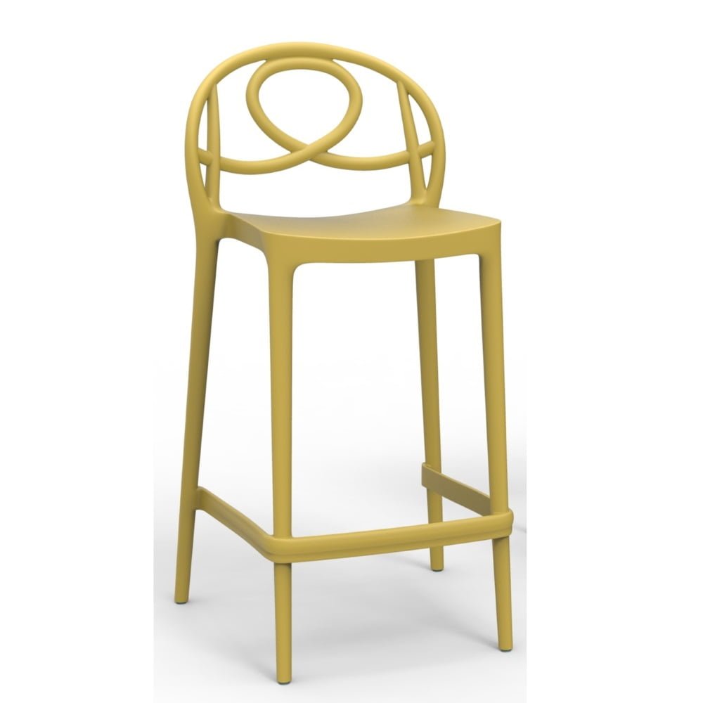 Etoile terrasbarkruk 67cm geel