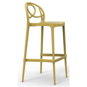 Etoile terrasbarkruk 77cm geel