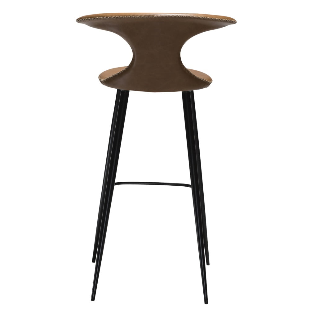 Flair barkruk cognac leer 75cm - Afbeelding 2