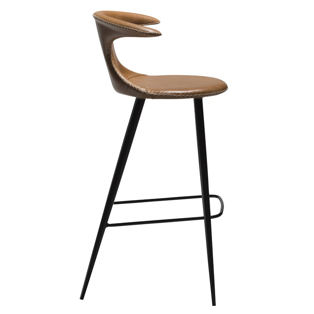 Flair barkruk cognac leer 75cm - Afbeelding 4