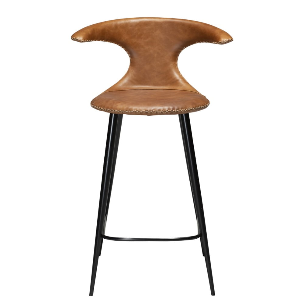 Flair barkruk cognac leer 65cm - Afbeelding 3