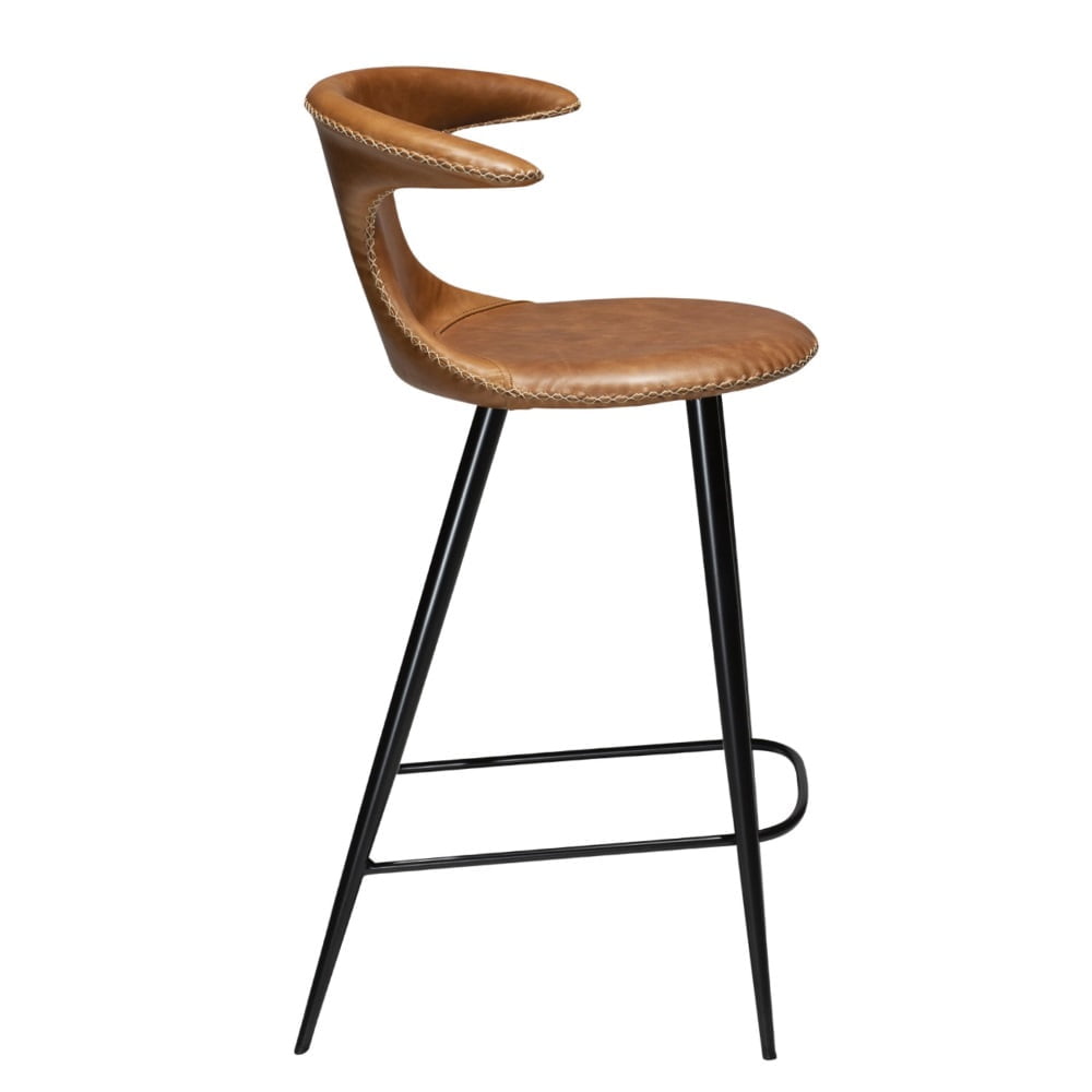 Flair barkruk cognac leer 65cm - Afbeelding 4