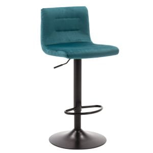 Holst barkruk blauw velvet