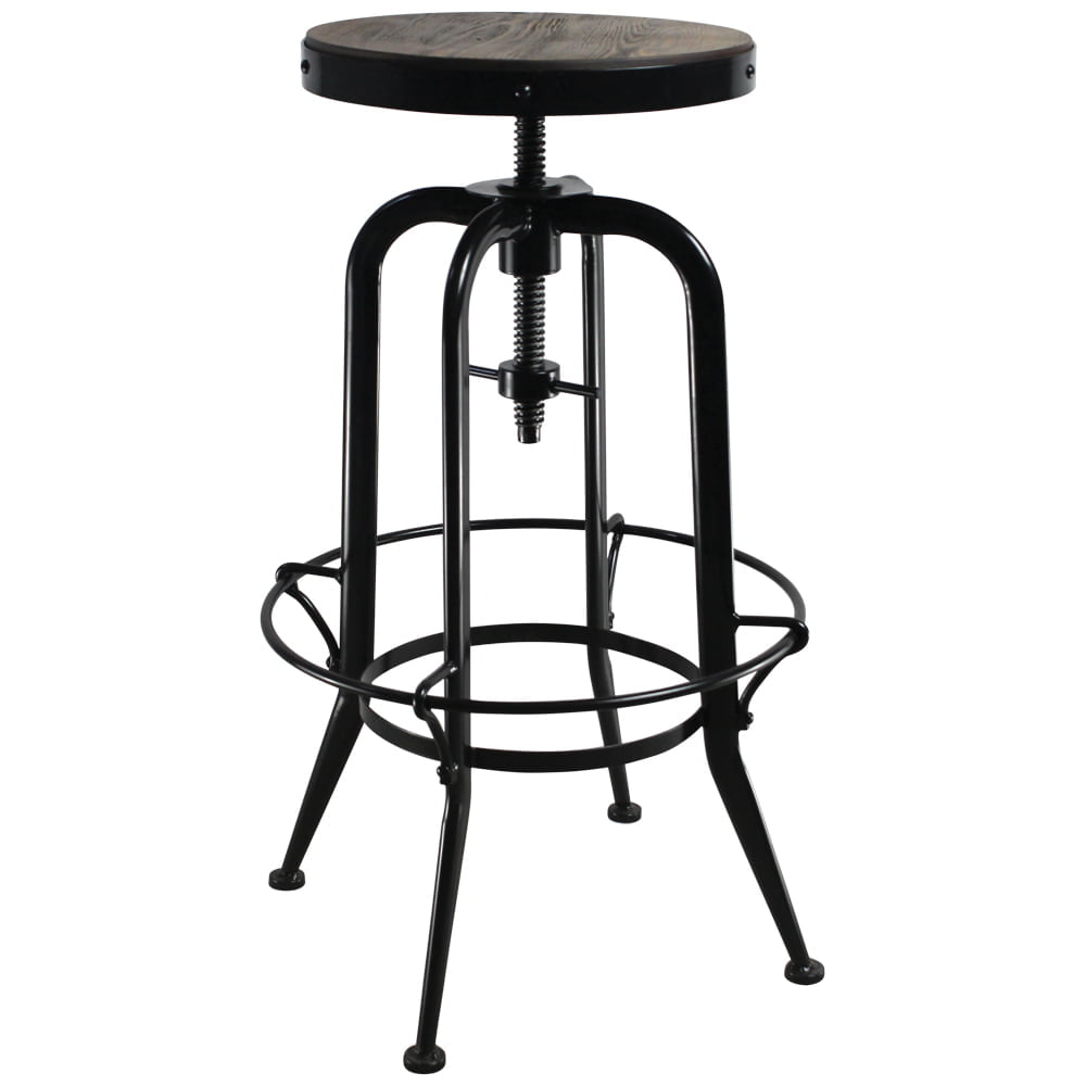 Industriële barkruk Antibes Zwart