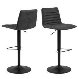 Set van 2 Jones barkrukken antracietgrijs, gasveer