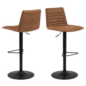 Set van 2 Jones barkrukken cognac, gasveer