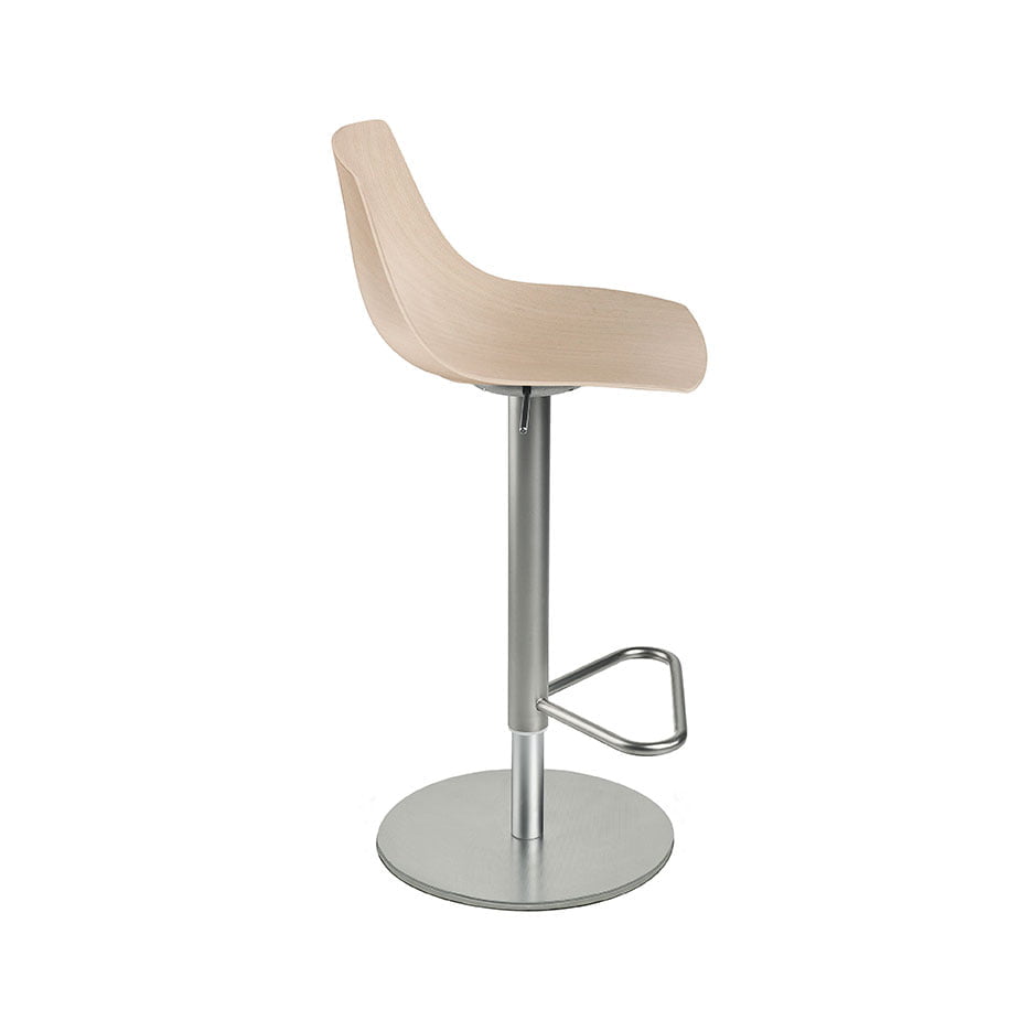 Miunn barkruk RVS frame/Hout - Afbeelding 8