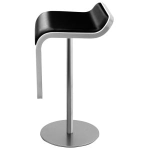 Lem Barkruk RVS frame/Leer