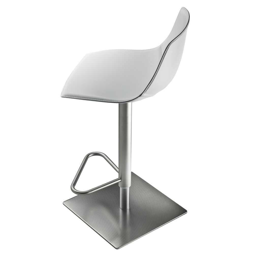 Miunn barkruk RVS frame/Leer