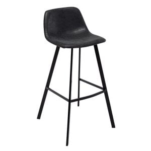 Industriële barkruk Maret antraciet 80cm