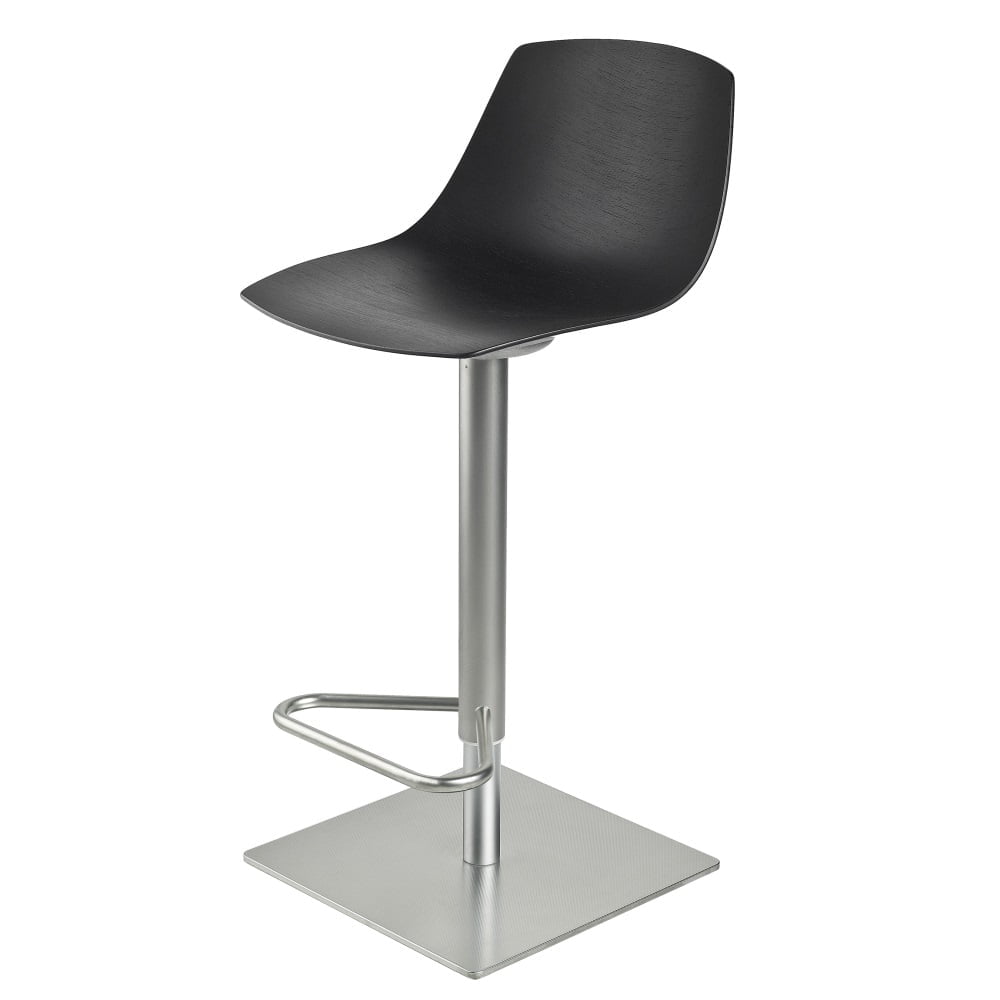Miunn barkruk RVS frame/Hout - Afbeelding 3