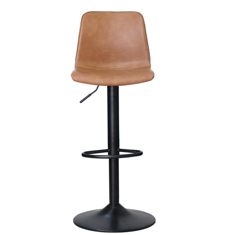 Set van 2 Phuket barkrukken cognac kunstleder - Afbeelding 2