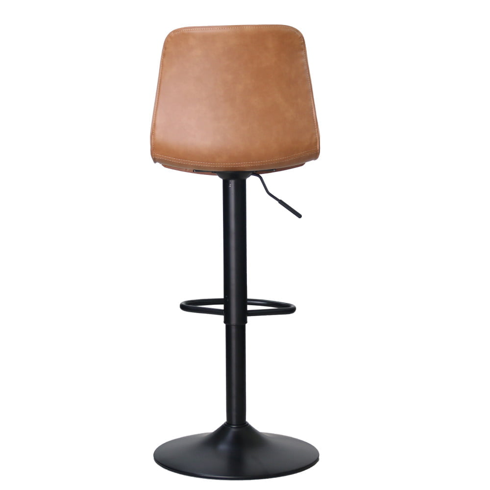 Set van 2 Phuket barkrukken cognac kunstleder - Afbeelding 3