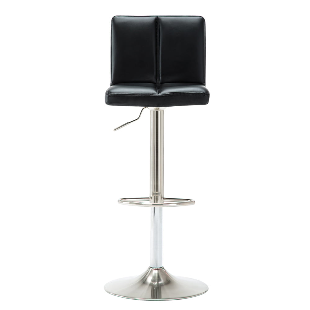 Set van 2 Curvos Barkrukken Zwart met Satijn Frame - Afbeelding 6