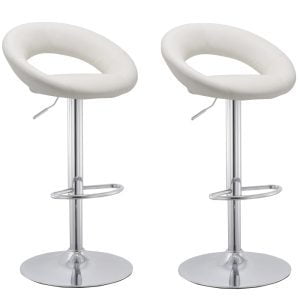 Set van 2 Hugo Barkrukken Wit