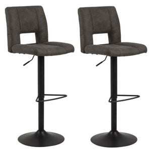 Set van 2 Linda Barkrukken Donkergrijs