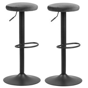 Set van 2 Thije Barkrukken Donkergrijs