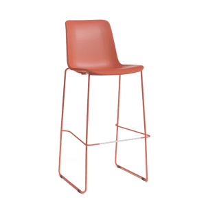 Industriële barkruk Sonia 80cm rood-oranje