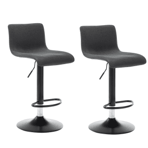 Set van 2 Industriële Vinnie Vintage barkrukken zwart