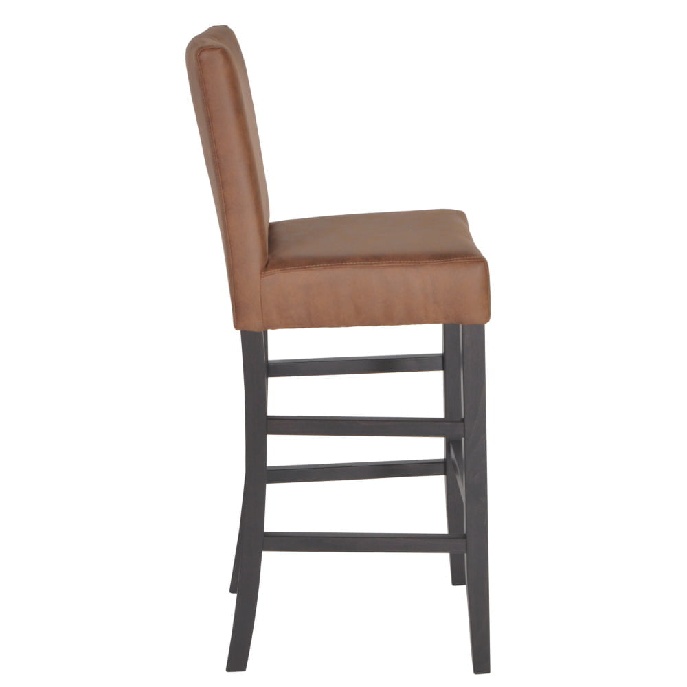 Barbosma Vintage barkruk cognac kunstleder - Afbeelding 3