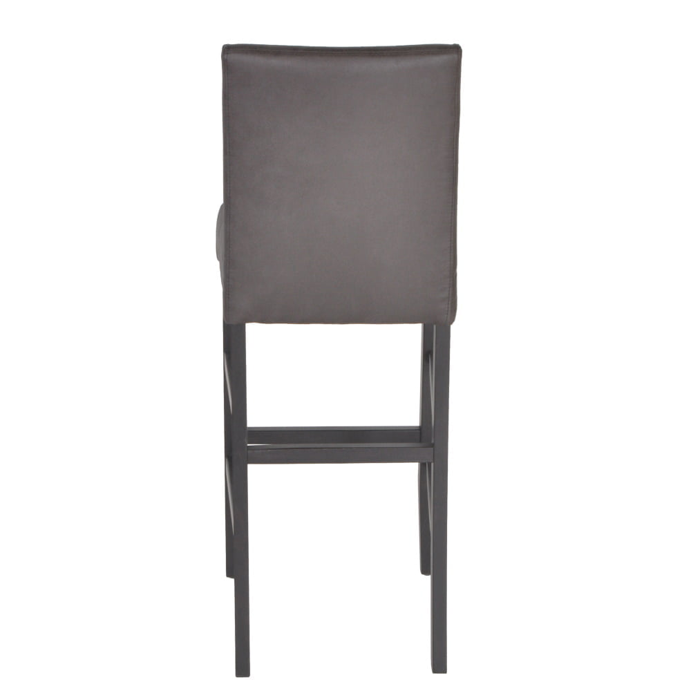 Barbosma Vintage barkruk grijs kunstleder - Afbeelding 2