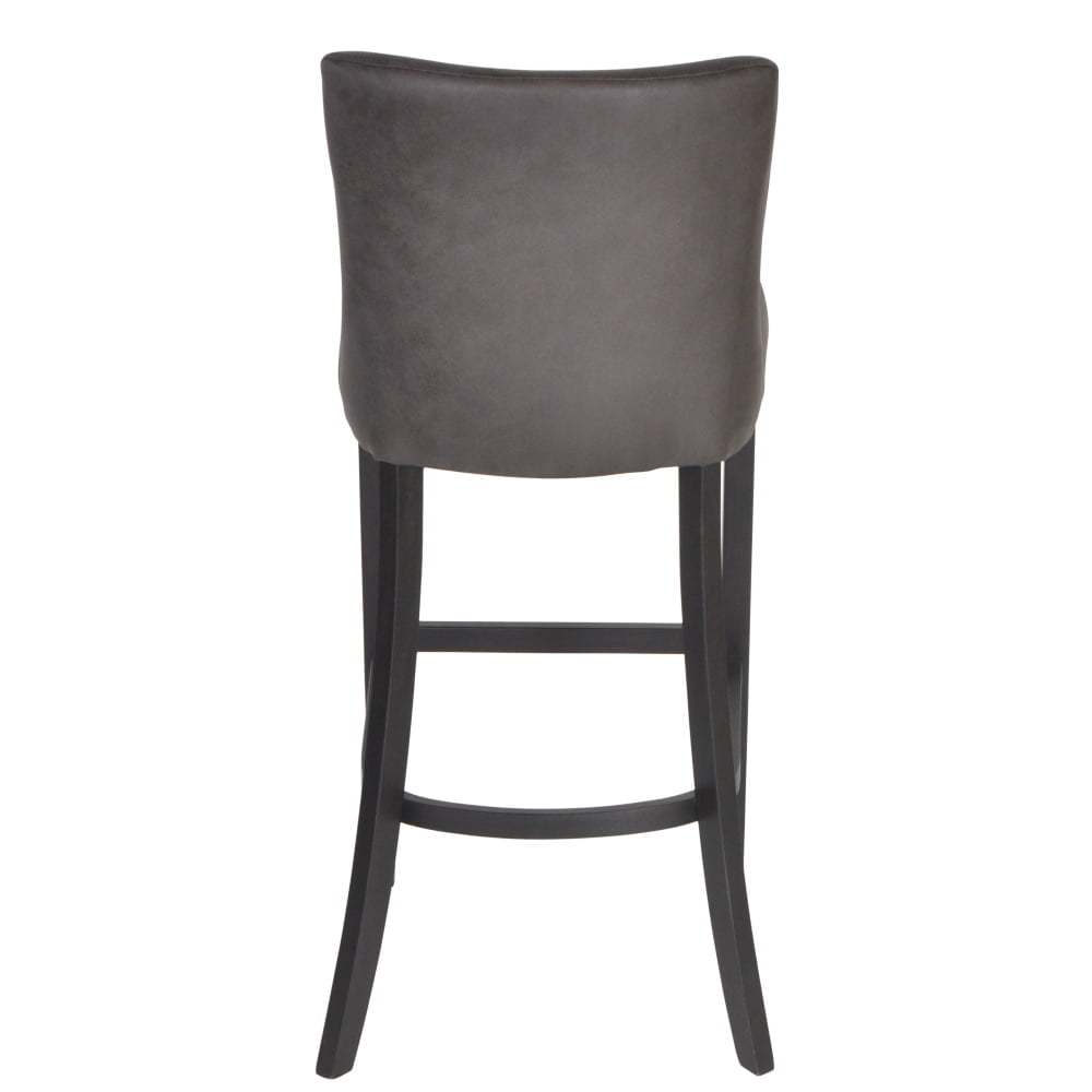 Bargajda Vintage barkruk grijs kunstleder - Afbeelding 2
