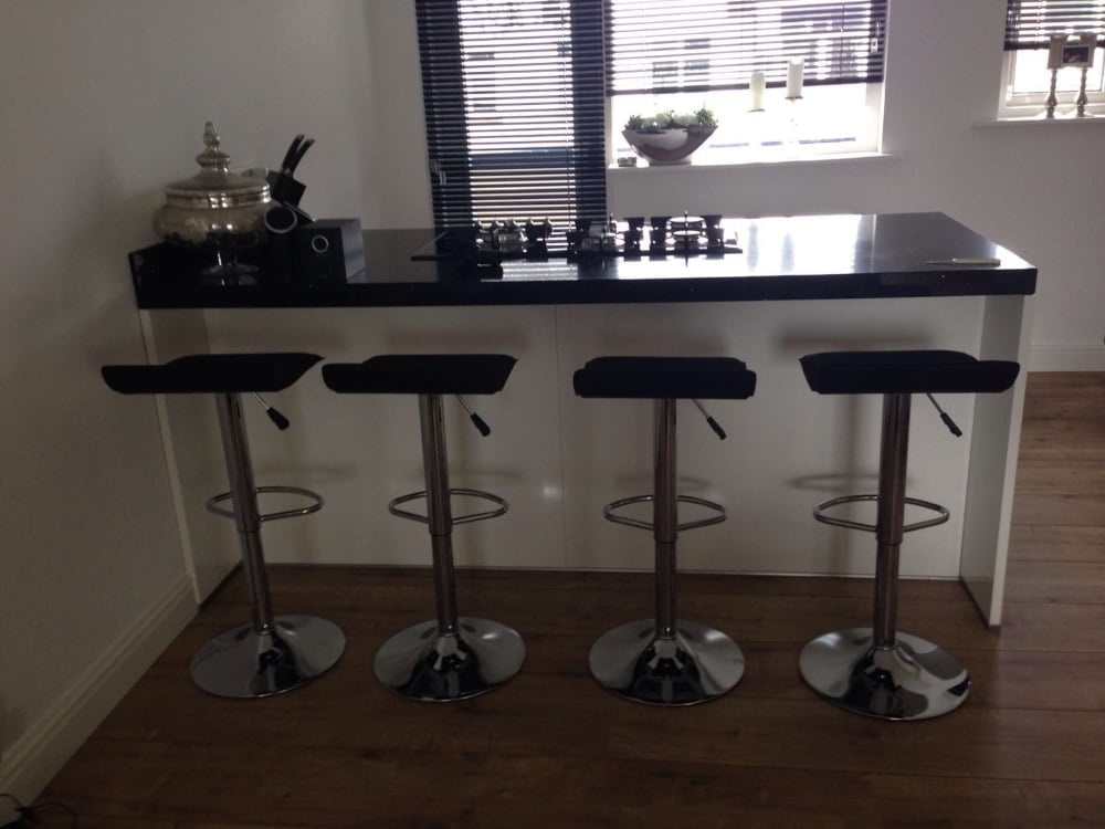 Set van 2 Calais Barkrukken Zwart - Afbeelding 9