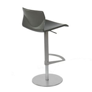 Kai barkruk RVS frame/Leer