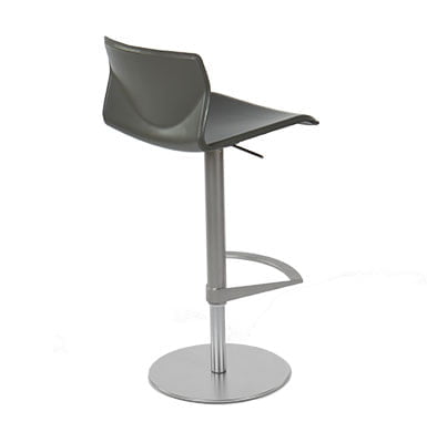 Kai barkruk RVS frame/Leer