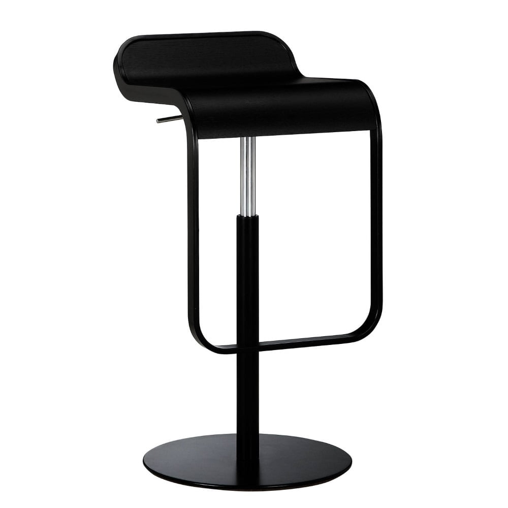 Lem Barkruk Zwart frame/Hout