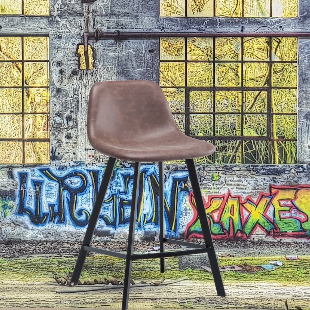 Industriële barkruk Maret bruin 65cm - Afbeelding 4