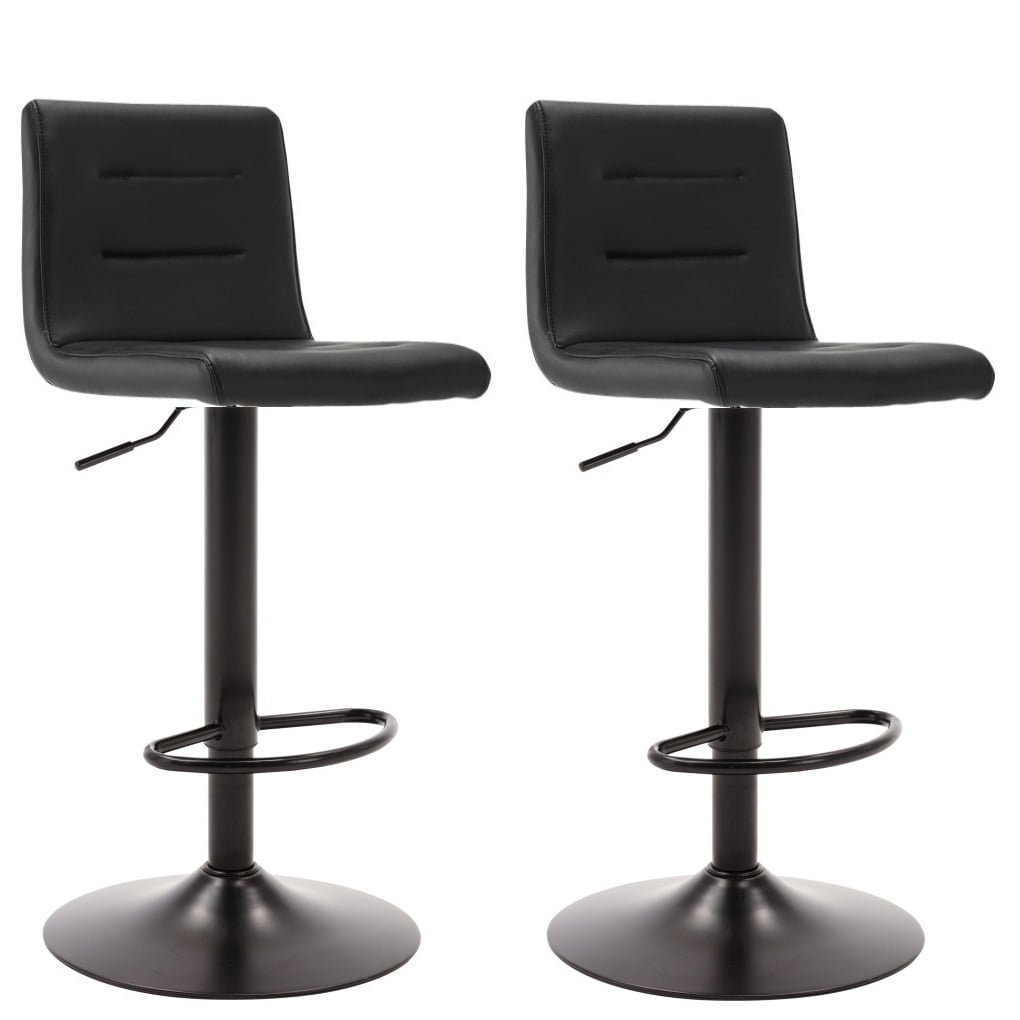 Set van 2 Torres Barkrukken Zwart met Zwart Frame