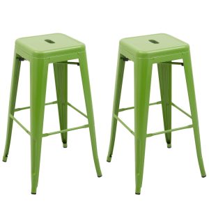Set van 2 industriële barkrukken Ziggy groen