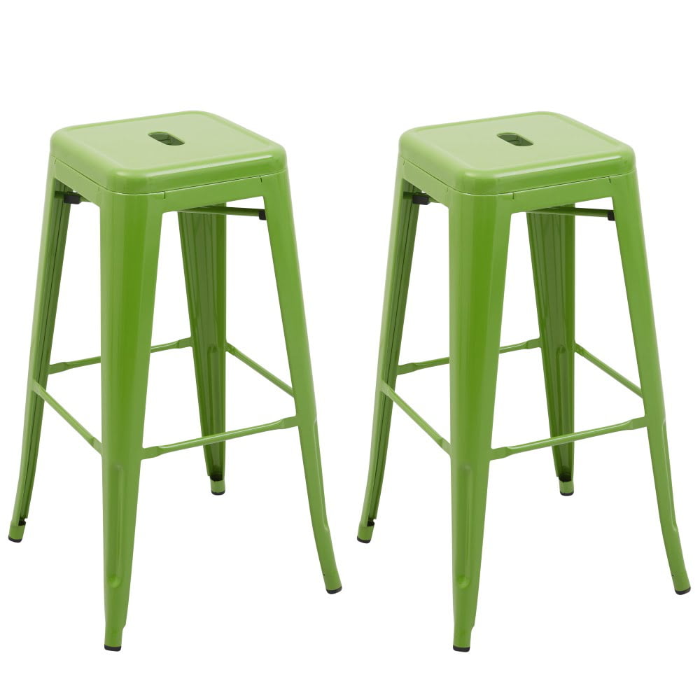 Set van 2 industriële barkrukken Ziggy groen