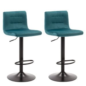 Set van 2 Holst barkrukken blauw velvet