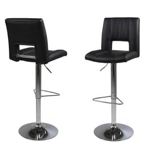 Set van 2 Wanda Barkrukken Zwart