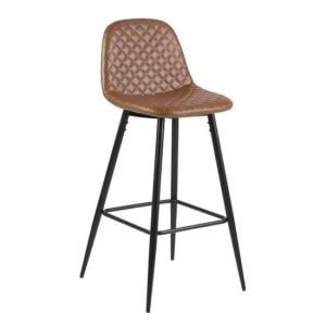 Industriële barkruk Wilma Cognac 63cm