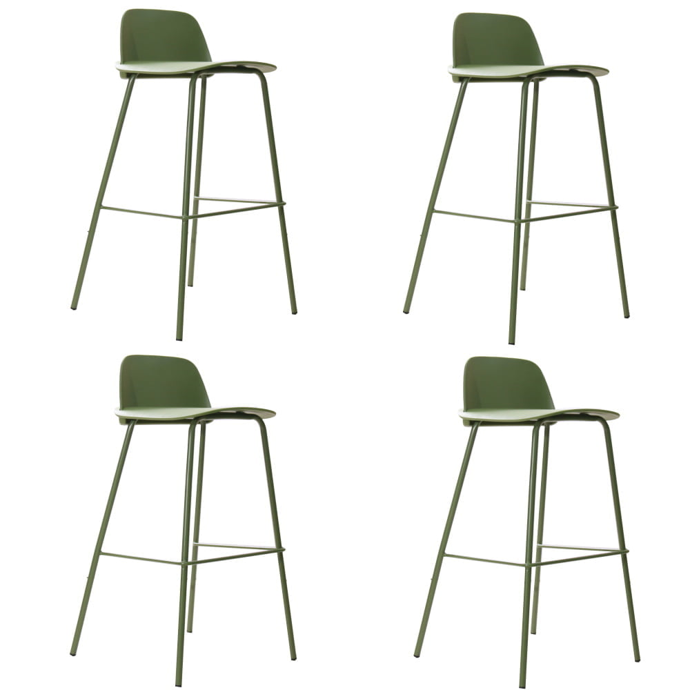 Set van 4 barkrukken Nadia 65cm groen