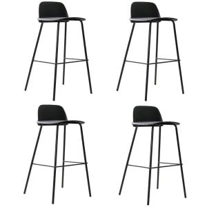 Set van 4 barkrukken Nadia 65cm zwart